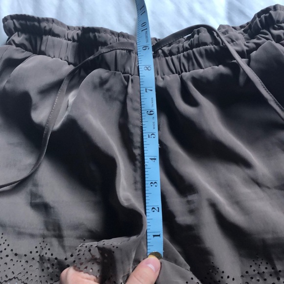 Seven Sister Khaki / Olive Green laser cut shorts - Picture 6 of 9